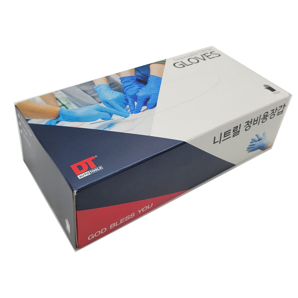 DT 니트릴 장갑 [정비장갑/정비용장갑] 100PCS (50조) 정비장갑 1회용 작업용